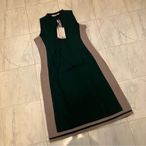 Deepika padukone all about you green / cream sleeveless dress / tunic.   New!